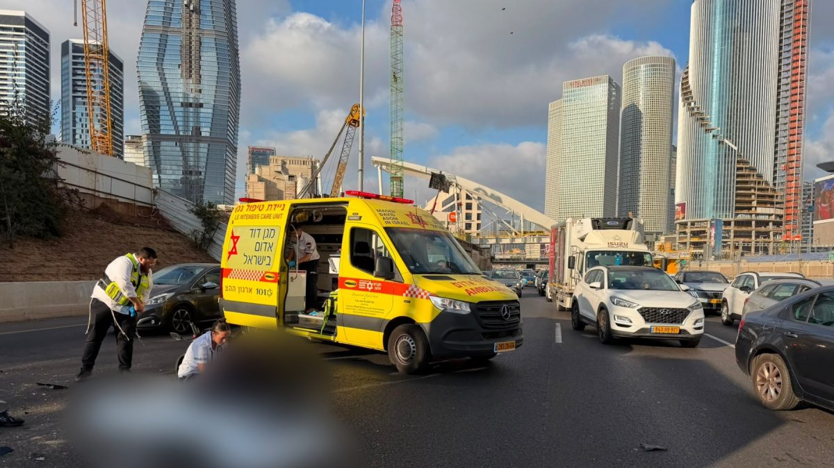 רוכב אופנוע בן 24 במצב אנוש לאחר תאונה בכביש 4